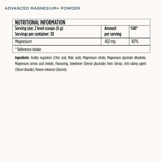 Advanced Magnesium+ Powder - Raspberry Lemonade