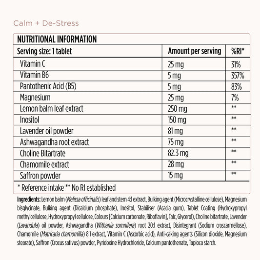 Calm + De-stress Formula