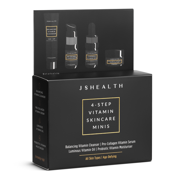 Mini-ensemble de système de soins de la peau vitaminés en 4 étapes